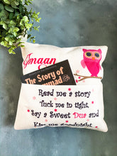 Load image into Gallery viewer, Customized Book Pocket Pillow kids