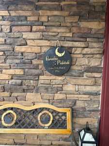 Ramadan Mubarak Door sign