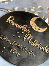 Load image into Gallery viewer, Ramadan Mubarak Door sign