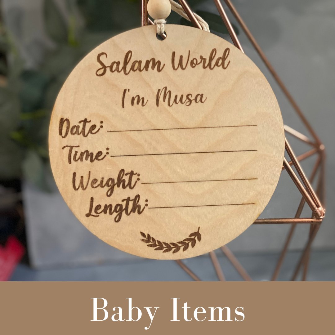Muslim Baby Gifts Islamic Baby Gift Newborn muslim baby gifts MehsKreations LLC