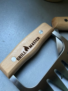 Engraved Grill Master Meat Shredder/ Claws