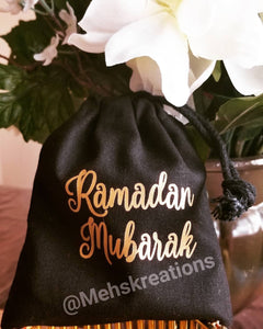 Ramadan Mubarak Favor Bags, Eid Mubarak favor bags, customizable