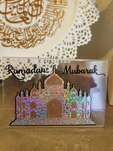 Ramadan Mubarak mosque decoration,