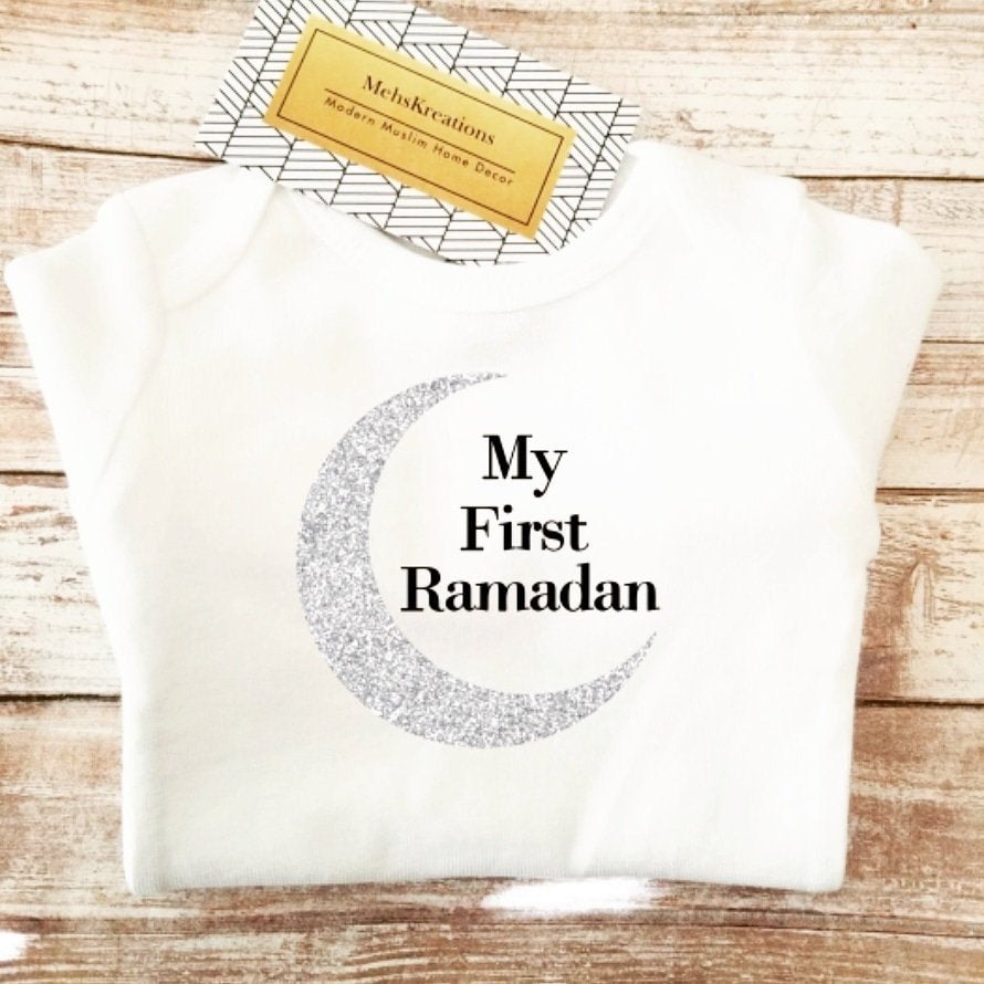 My first Ramadan Onesie, baby onesie, Muslim baby, Islamic Baby
