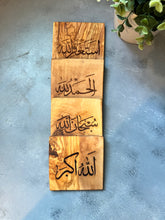 Load image into Gallery viewer, Olive wood custom Engraved coasters