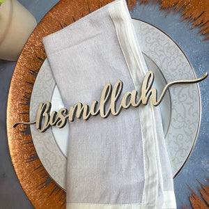 Bismillah Place cards Table Decor Islamic home