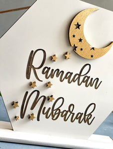 Ramadan Mubarak Moon Decoratiom