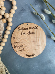 Salam world baby sign