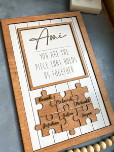 Ami Gift, Mom, Mommy, Puzzle Frame, Mother's Day