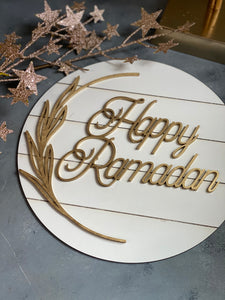Happy Ramadan Door sign