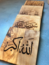 Load image into Gallery viewer, Olive wood custom Engraved coasters