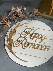 Happy Ramadan Door sign