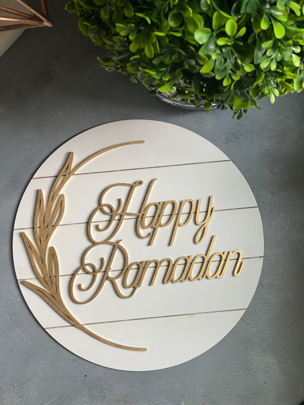 Happy Ramadan Door sign