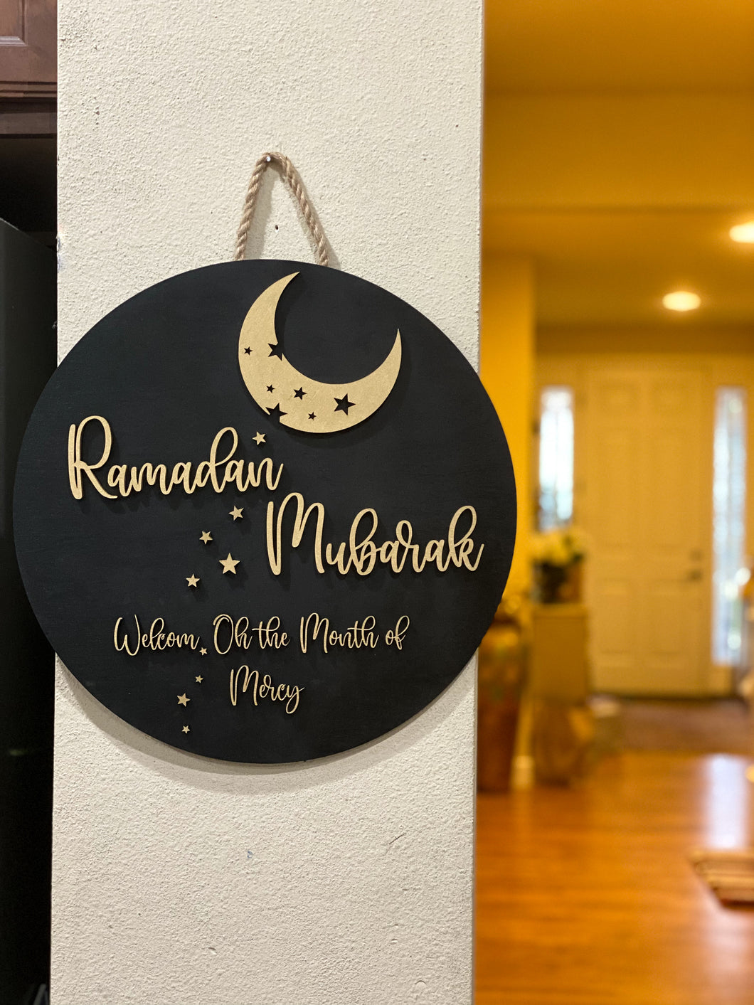 Ramadan Mubarak Door sign