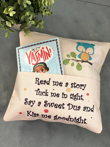 Customized Book Pocket Pillow kids