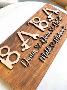 Father’s Day customized sign