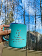 Load image into Gallery viewer, And HE is with you wherever you are Quran 57:4 Islamic Mug