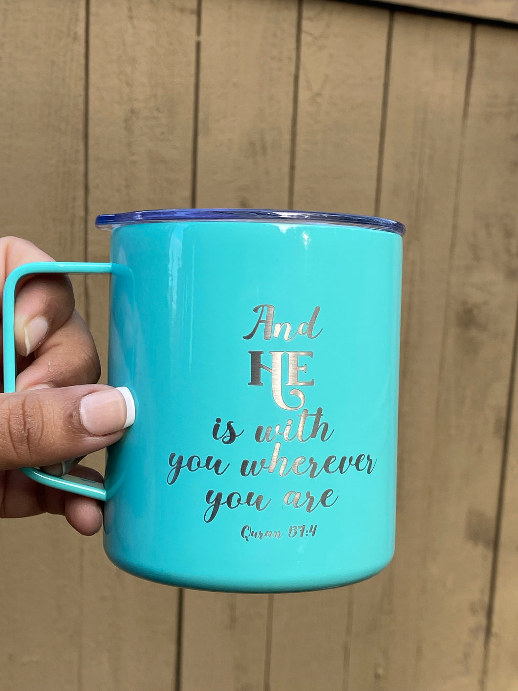 And HE is with you wherever you are Quran 57:4 Islamic Mug